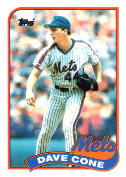 #710 Dave Cone - New York Mets - 1989 Topps Baseball