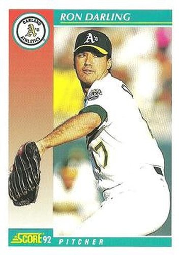 #710 Ron Darling - Oakland Athletics - 1992 Score Baseball