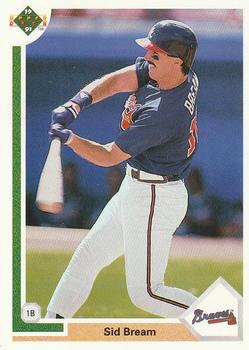 #710 Sid Bream - Atlanta Braves - 1991 Upper Deck Baseball