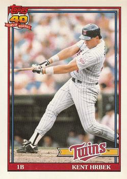 #710 Kent Hrbek - Minnesota Twins - 1991 O-Pee-Chee Baseball