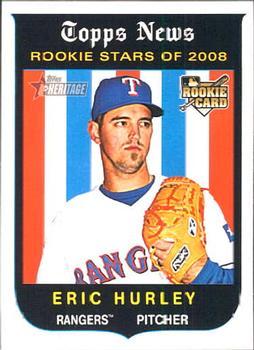 #710 Eric Hurley - Texas Rangers - 2008 Topps Heritage Baseball