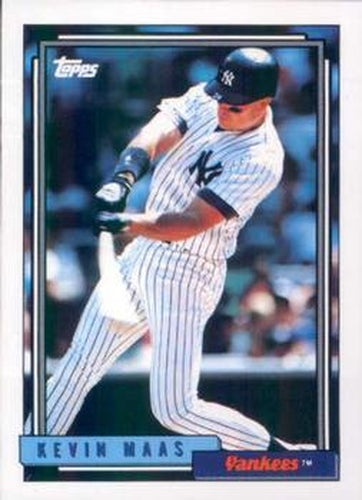 #710 Kevin Maas - New York Yankees - 1992 Topps Baseball