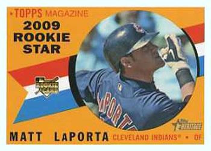 #710 Matt LaPorta - Cleveland Indians - 2009 Topps Heritage Baseball