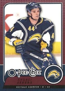 #710 Andrej Sekera - Buffalo Sabres - 2008-09 O-Pee-Chee Hockey