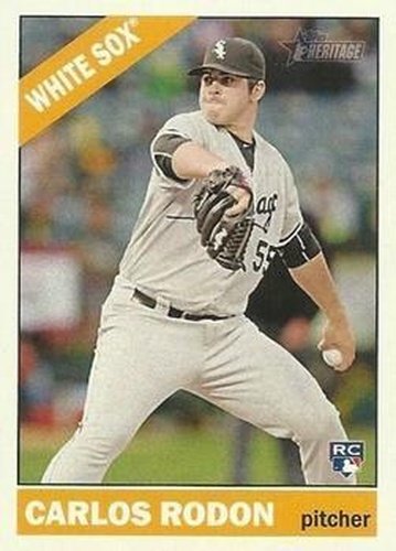 #710b Carlos Rodon - Chicago White Sox - 2015 Topps Heritage Baseball