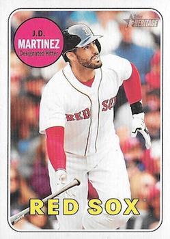 #710b J.D. Martinez - Boston Red Sox - 2018 Topps Heritage Baseball