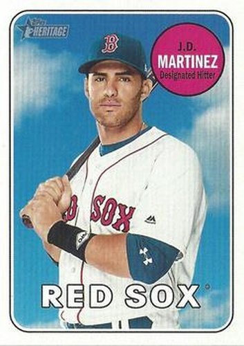 #710c J.D. Martinez - Boston Red Sox - 2018 Topps Heritage Baseball