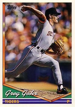 #711 Greg Gohr - Detroit Tigers - 1994 Topps Baseball