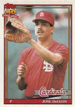 #711 Jose DeLeon - St. Louis Cardinals - 1991 O-Pee-Chee Baseball