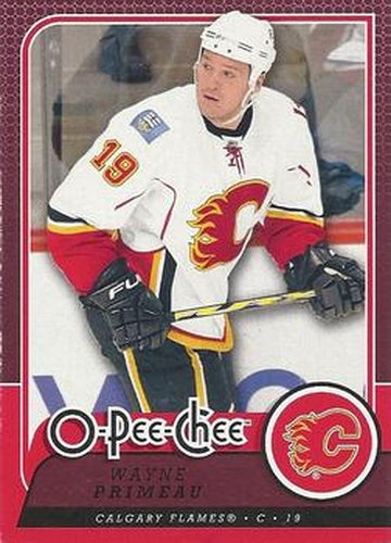 #712 Wayne Primeau - Calgary Flames - 2008-09 O-Pee-Chee Hockey