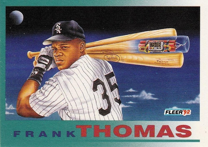 #712 Frank Thomas - Chicago White Sox - 1992 Fleer Baseball