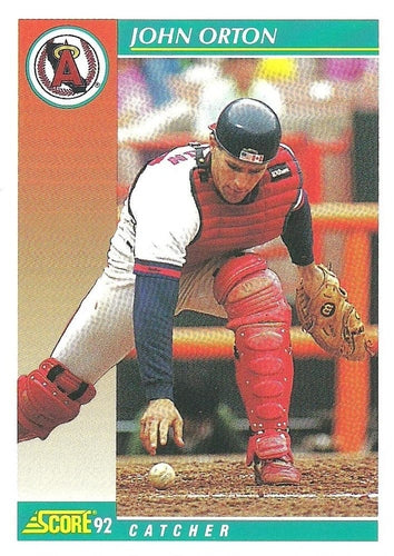 #712 John Orton - California Angels - 1992 Score Baseball