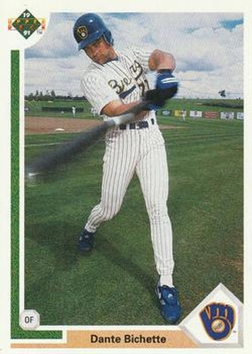 #712 Dante Bichette - Milwaukee Brewers - 1991 Upper Deck Baseball