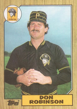 #712 Don Robinson - Pittsburgh Pirates - 1987 Topps Baseball