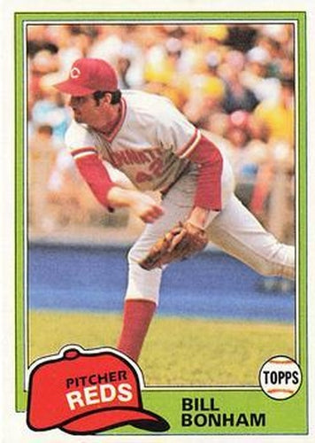 #712 Bill Bonham - Cincinnati Reds - 1981 Topps Baseball