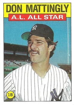 #712 Don Mattingly - New York Yankees - 1986 Topps Baseball
