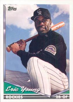 #712 Eric Young - Colorado Rockies - 1994 Topps Baseball