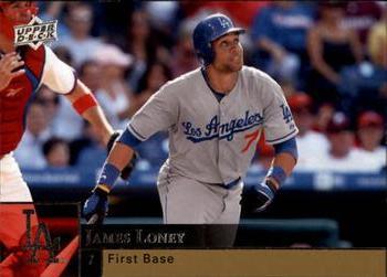 #712 James Loney - Los Angeles Dodgers - 2009 Upper Deck Baseball