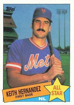 #712 Keith Hernandez - New York Mets - 1985 Topps Baseball