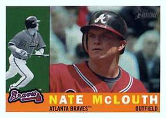 #712 Nate McLouth - Atlanta Braves - 2009 Topps Heritage Baseball