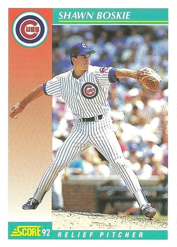 #713 Shawn Boskie - Chicago Cubs - 1992 Score Baseball