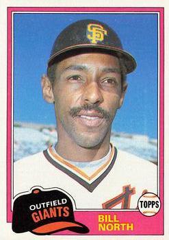 #713 Bill North - San Francisco Giants - 1981 Topps Baseball