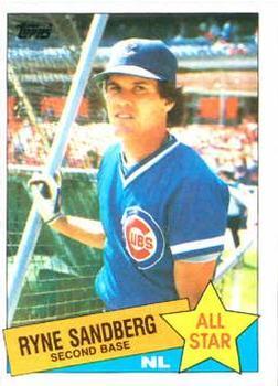 #713 Ryne Sandberg - Chicago Cubs - 1985 Topps Baseball