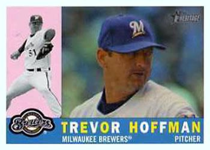 #713 Trevor Hoffman - Milwaukee Brewers - 2009 Topps Heritage Baseball
