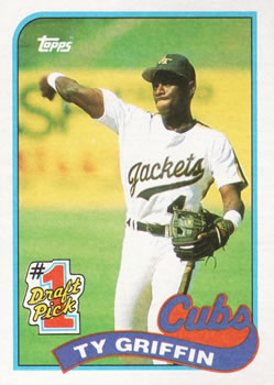 #713 Ty Griffin - Chicago Cubs - 1989 Topps Baseball