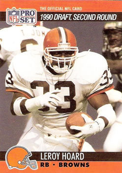 #714 Leroy Hoard - Cleveland Browns - 1990 Pro Set Football