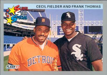 #714 Cecil Fielder / Frank Thomas - Detroit Tigers / Chicago White Sox - 1993 Fleer Baseball