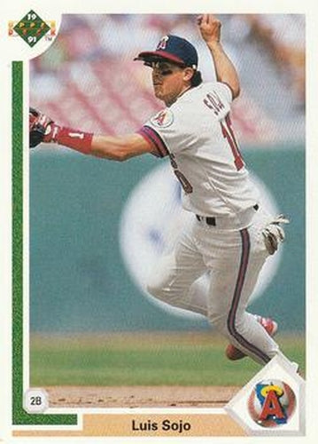 #714 Luis Sojo - California Angels - 1991 Upper Deck Baseball