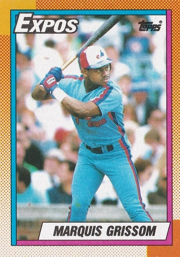 #714 Marquis Grissom - Montreal Expos - 1990 Topps Baseball