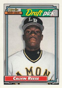 #714 Calvin Reese - Cincinnati Reds - 1992 O-Pee-Chee Baseball