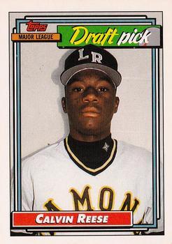 #714 Calvin Reese - Cincinnati Reds - 1992 Topps Baseball