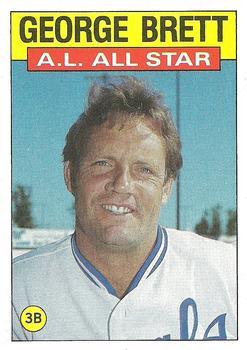 #714 George Brett - Kansas City Royals - 1986 Topps Baseball