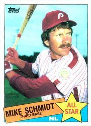 #714 Mike Schmidt - Philadelphia Phillies - 1985 Topps Baseball