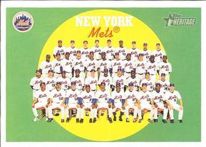 #714 New York Mets - New York Mets - 2008 Topps Heritage Baseball