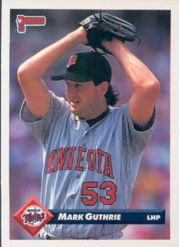 #714 Mark Guthrie - Minnesota Twins - 1993 Donruss Baseball