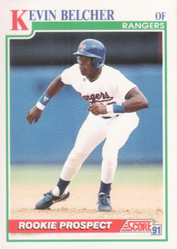 #714 Kevin Belcher - Texas Rangers - 1991 Score Baseball