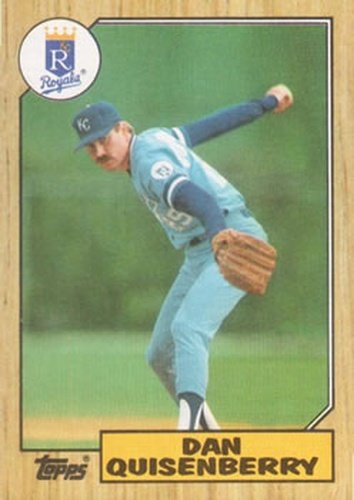#714 Dan Quisenberry - Kansas City Royals - 1987 Topps Baseball