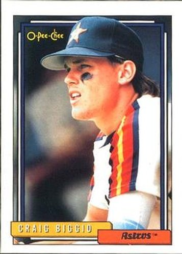 #715 Craig Biggio - Houston Astros - 1992 O-Pee-Chee Baseball