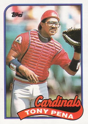 #715 Tony Pena - St. Louis Cardinals - 1989 Topps Baseball