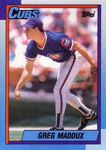 #715 Greg Maddux - Chicago Cubs - 1990 Topps Baseball