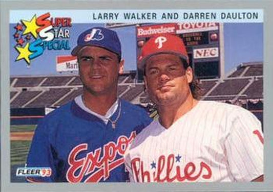 #715 Larry Walker / Darren Daulton - Montreal Expos / Philadelphia Phillies - 1993 Fleer Baseball