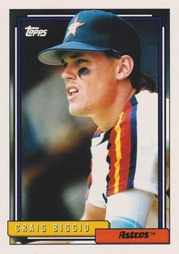 #715 Craig Biggio - Houston Astros - 1992 Topps Baseball