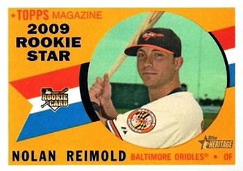 #715 Nolan Reimold - Baltimore Orioles - 2009 Topps Heritage Baseball