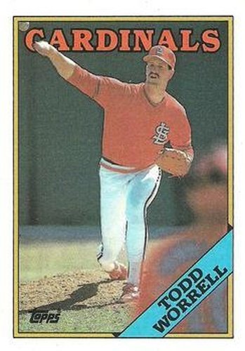 #715 Todd Worrell - St. Louis Cardinals - 1988 Topps Baseball