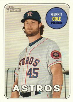 #715d Gerrit Cole - Houston Astros - 2018 Topps Heritage Baseball