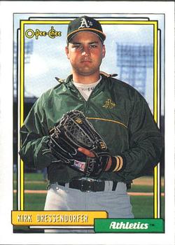 #716 Kirk Dressendorfer - Oakland Athletics - 1992 O-Pee-Chee Baseball